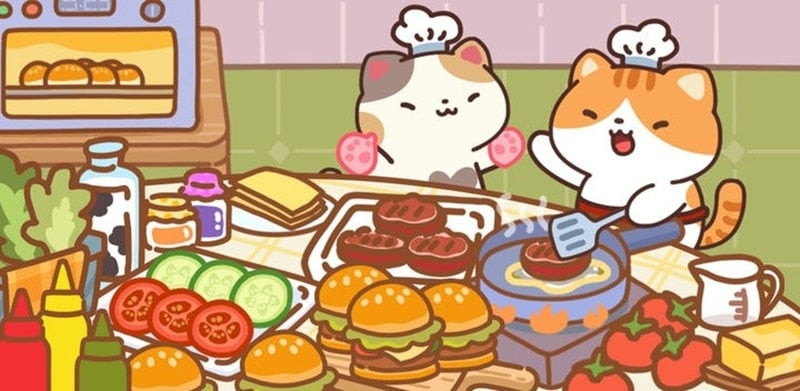 Cat cooking bar MOD APK