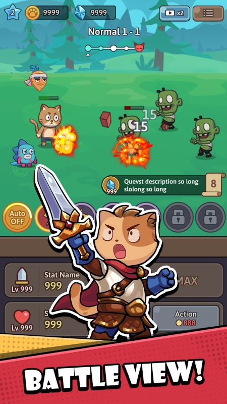 Cat Legend Idle RPG Battle Strategy