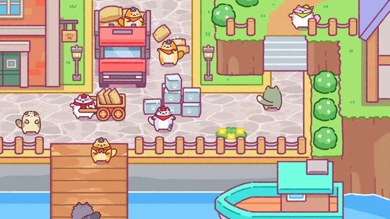 Relaxing in Cat Town Valley gameplay screenshot