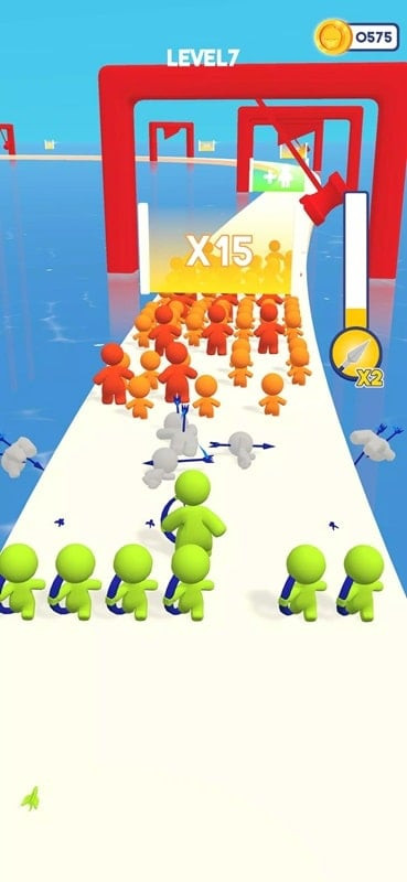 Catch The Crowd gameplay with enemies