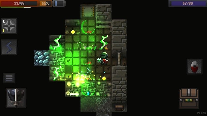 Caves Roguelike MOD APK Gameplay