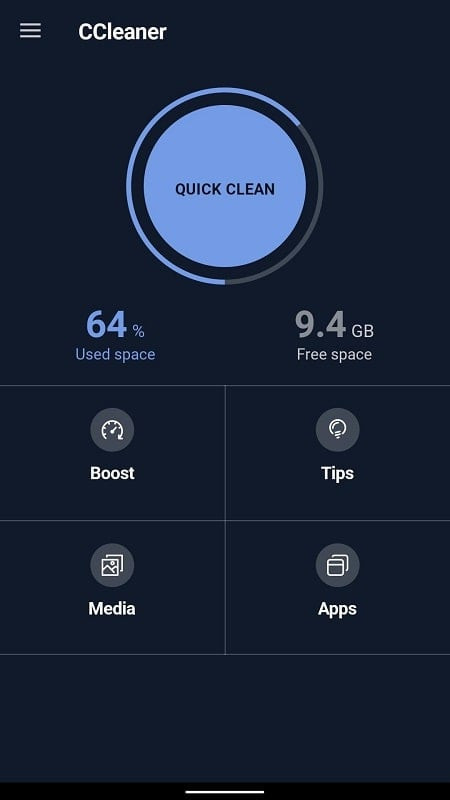 CCleaner MOD APK interface