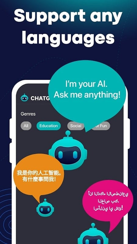 ChatGPT MOD APK - Expertise in multiple fields