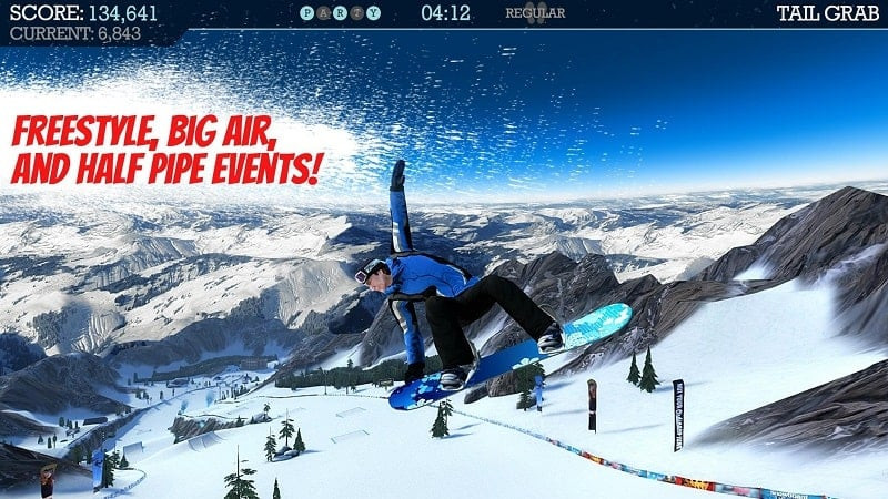 Chế độ Halfpipe trong Snowboard Party Pro