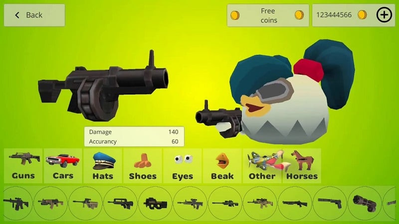 Chicken Gun MOD APK character customization