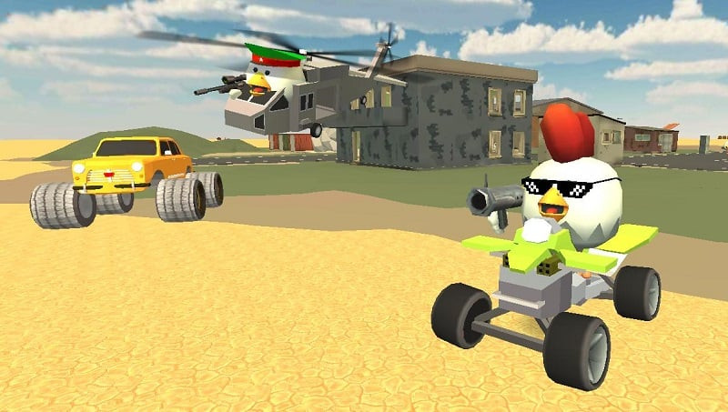 Chicken Gun MOD APK download button