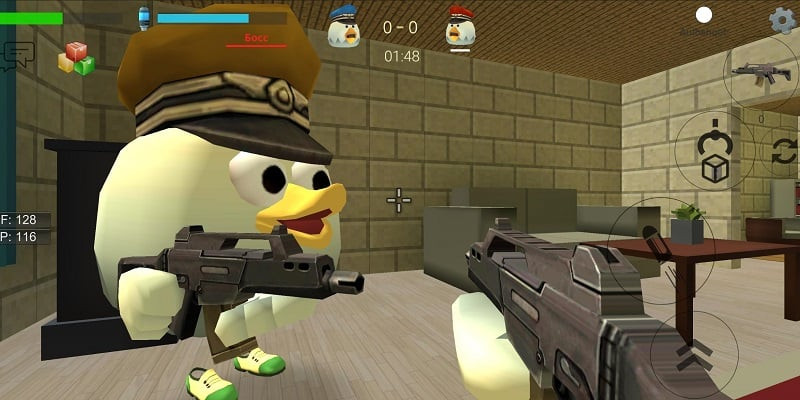 Chicken Gun MOD APK gameplay screenshot