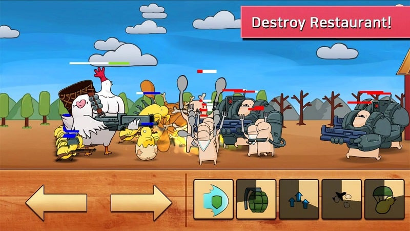 Chicken VS Man MOD APK on Android