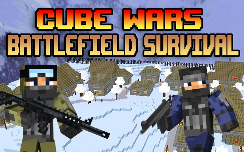 Chiến trường khối hộp trong Cube Wars Battle Survival