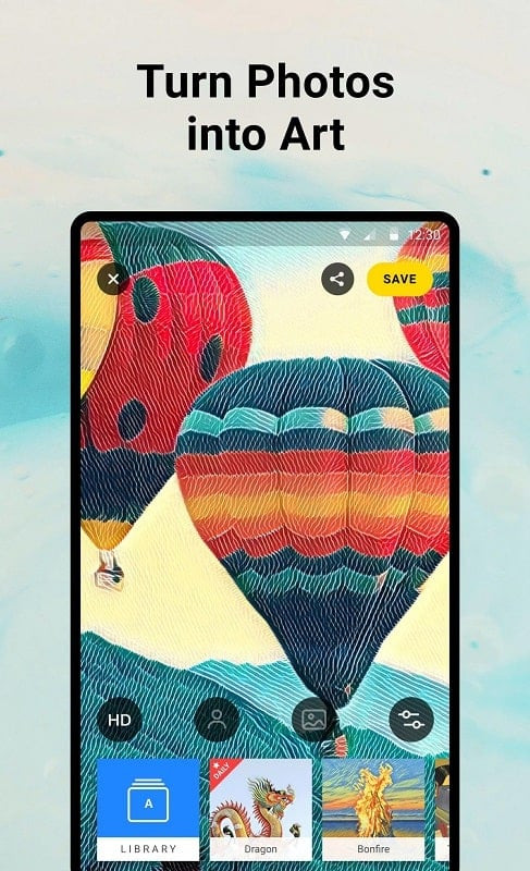 Editing photos with Prisma Photo Editor MOD APK