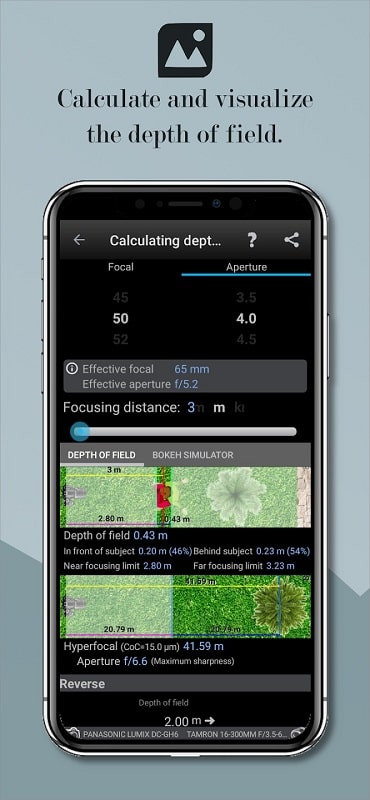 Adjusting camera settings in Photographer's Companion Pro