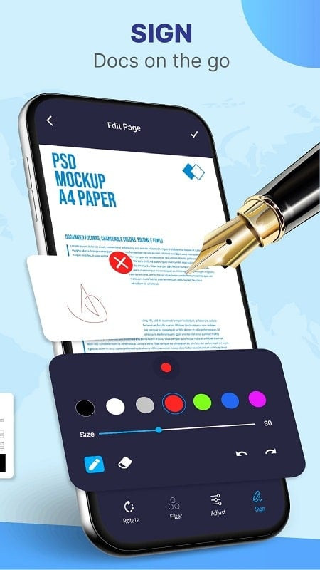 Perspective correction in Document Scan MOD APK