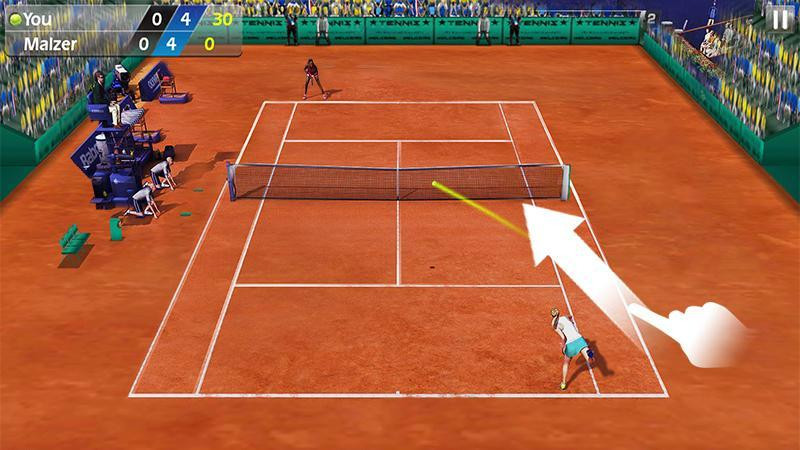 Playing 3D Tennis MOD for free