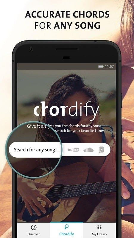 Chordify MOD APK download button