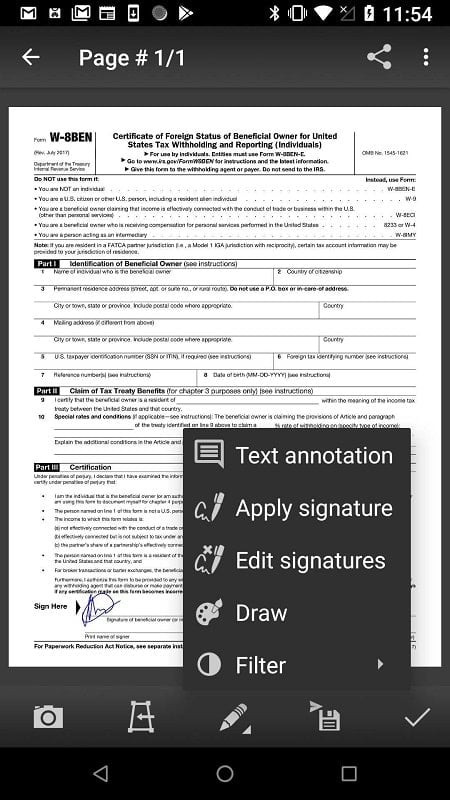 Chuyển đổi tài liệu sang PDF với Mobile Doc Scanner