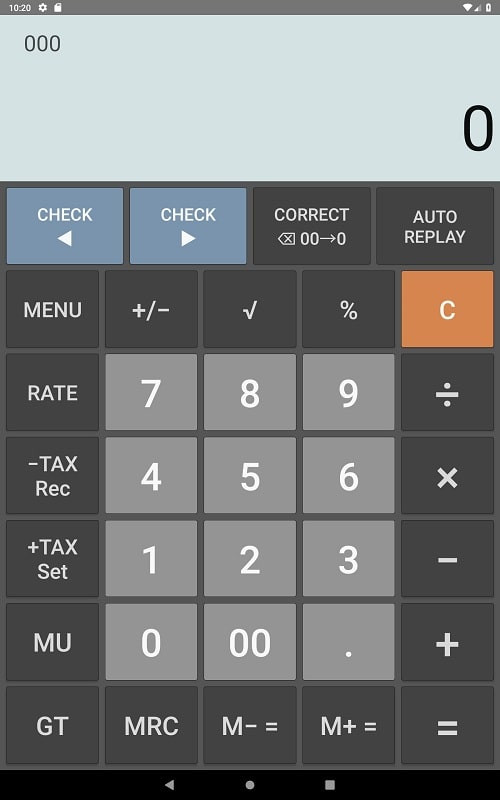 Customizable Interface of the Citizen Calculator App