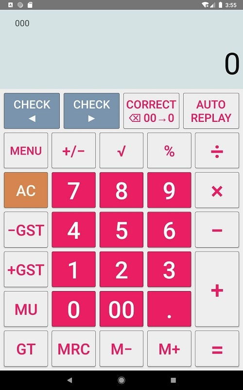 Citizen Calculator performing calculations