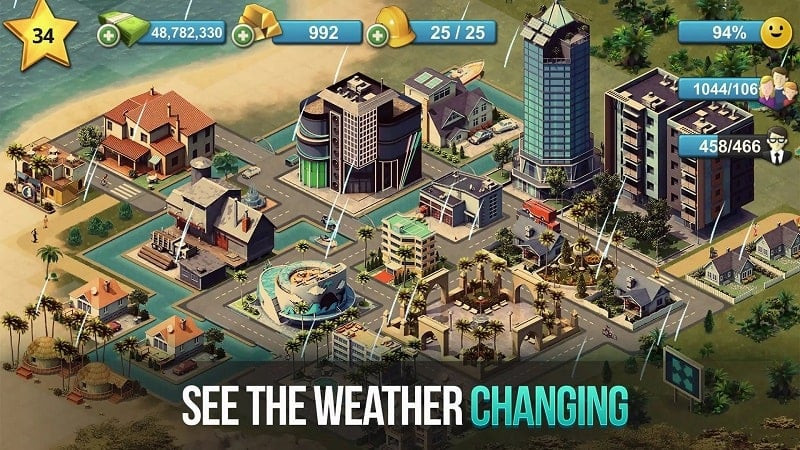 City Island 4 MOD APK gameplay screenshot