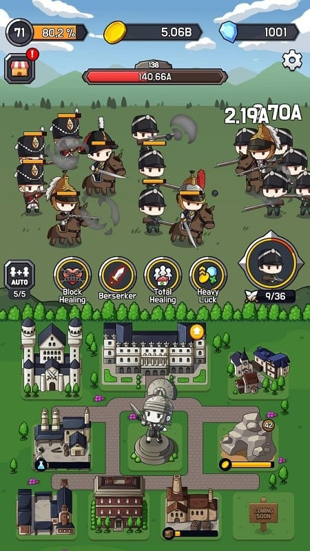 Civilization Army MOD APK unit upgrade screenshot