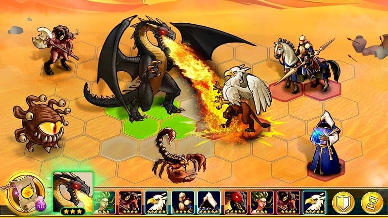 Clash of Gods: Magic Kingdom MOD APK Heroes