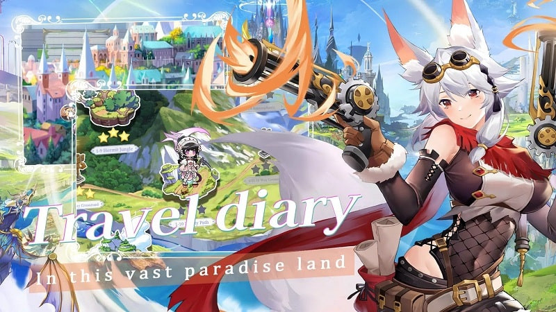 Illustration of the Clash of Sky: ACG Gacha RPG APK installation process.