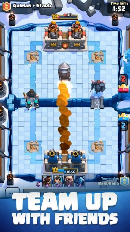 Clash Royale troop selection screenshot