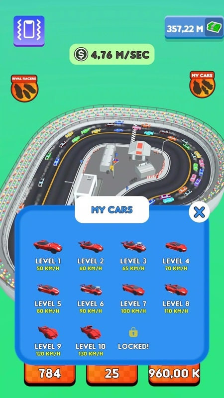 Clicker Racing 3D MOD APK - Hợp nhất xe