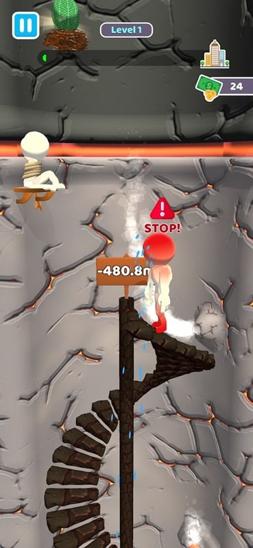 Different difficulty levels in Climb the Stair MOD APK