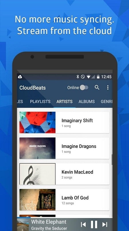 Accessing the diverse music library in CloudBeats MOD APK