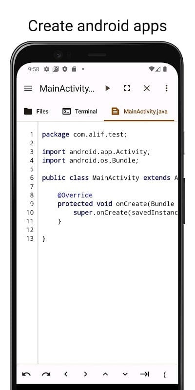 Code Studio MOD APK on an Android phone