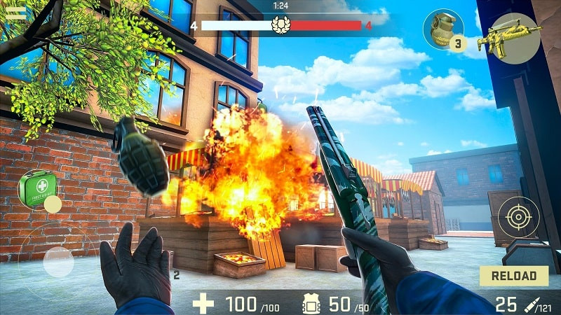 Combat Assault: SHOOTER MOD APK Weapon Skins