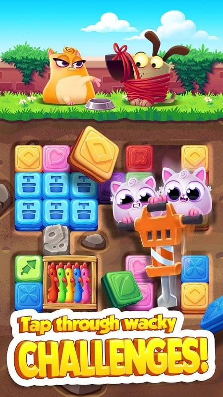 Cookie Cats Blast mod apk gameplay screenshot