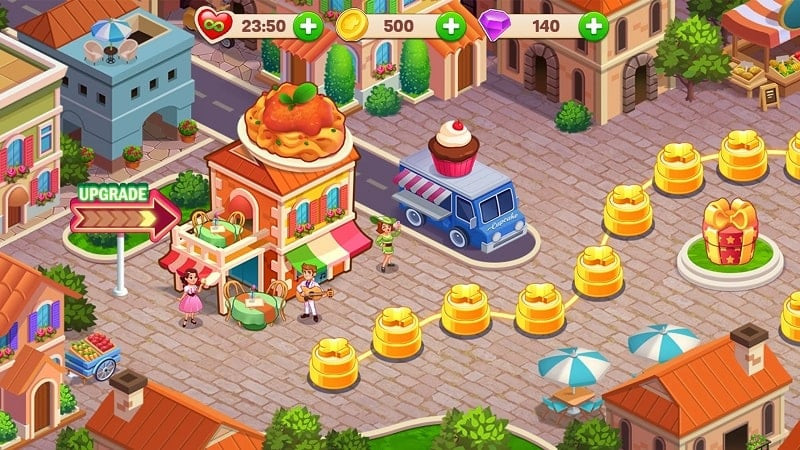 Cooking Dream MOD APK screenshot showing gameplay