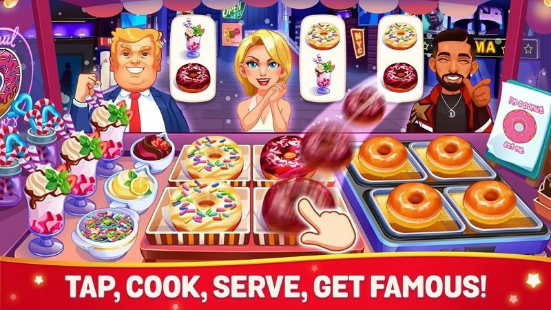 Cooking Dream MOD APK screenshot showcasing various dishes