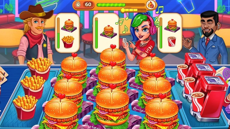 Cooking Max screenshot showing a new restaurant location