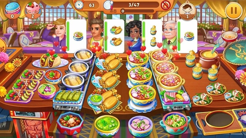 Cooking Star MOD APK screenshot showing unlimited money