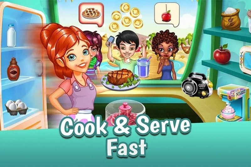 Cooking Tale MOD APK gameplay screenshot