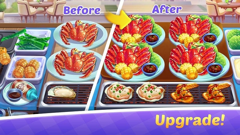 Cooking Train Food Games Mod APK Screenshot