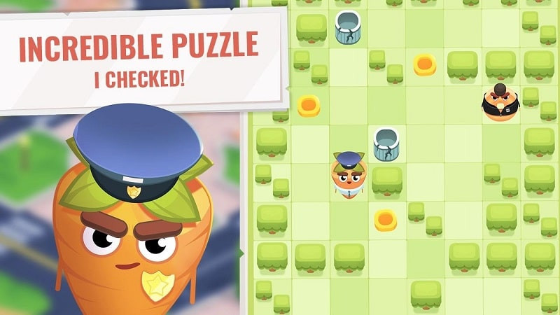 COPS: Carrot Officer Puzzles MOD APK Gameplay