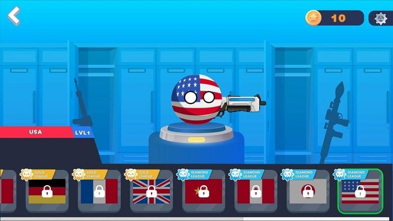 Countryballs MOD APK map screenshot