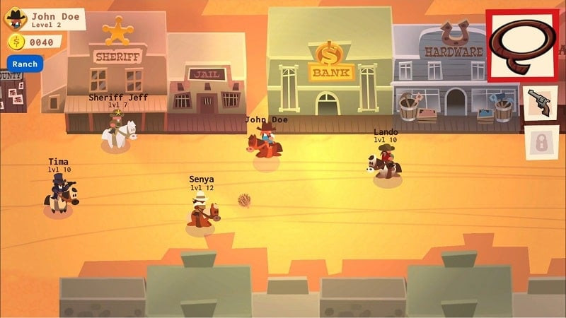 Cowboy Valley defending the ranch gameplay screenshot