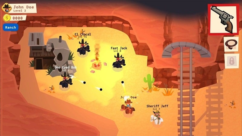 Cowboy Valley gameplay screenshot with MOD features