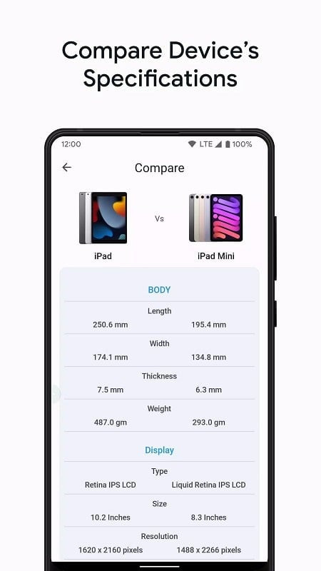 CPU-X MOD APK device comparison