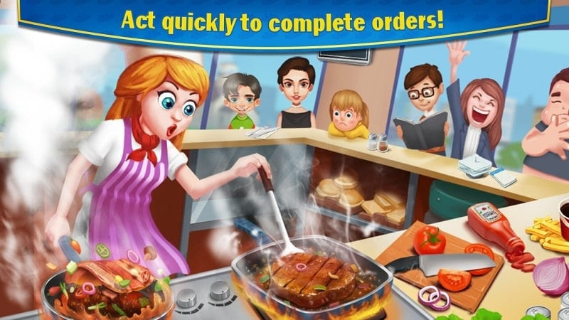 Crazy Cooking MOD APK screenshot