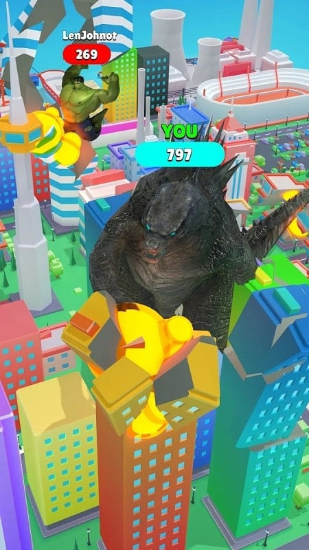 Crazy Kaiju 3D mod free gameplay