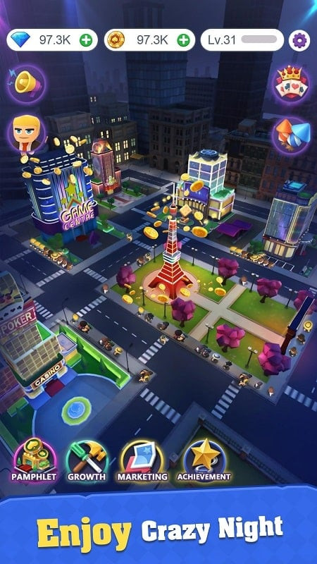 Happy customers in Crazy Night MOD APK