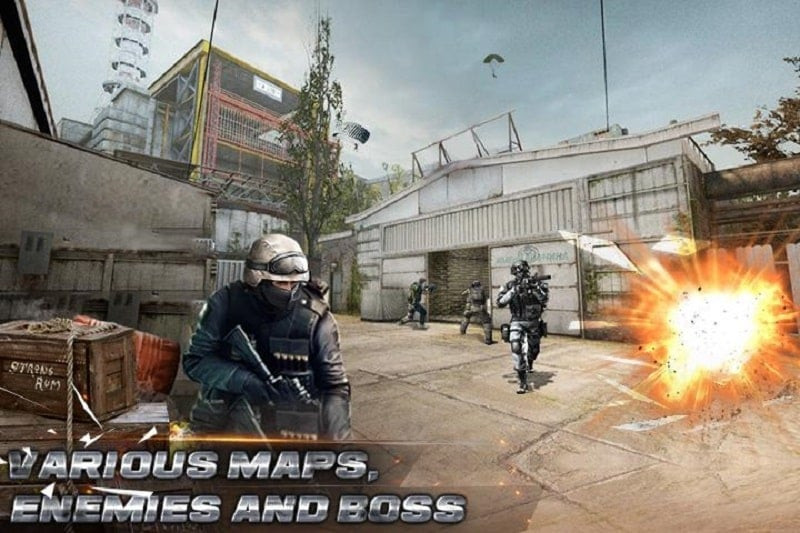 Variety of weapons in Critical Strike MOD APK