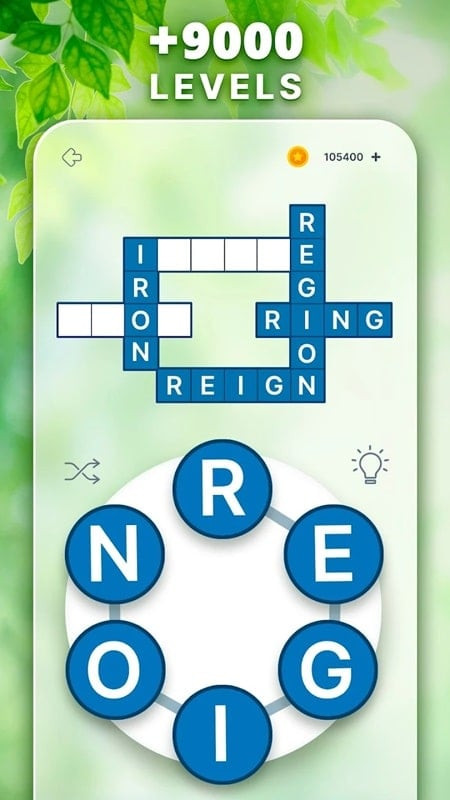 Crossword puzzle solving screenshot