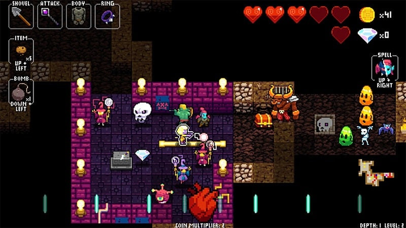 Crypt of the NecroDancer Character Escaping