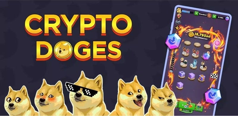 Crypto DOGE MOD APK - Hình ảnh chú chó Doge dễ thương